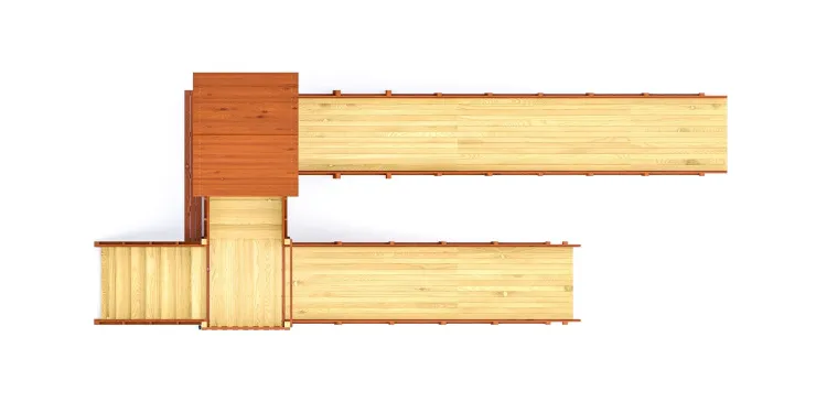 Зимняя горка Савушка Зима 13/1 с лавочкой