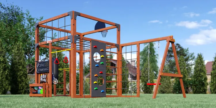 Детская площадка Савушка КУБ-6 (Махагон)