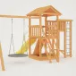 Детская площадка Савушка Мастер 3 с качелями Гнездо 1 метр