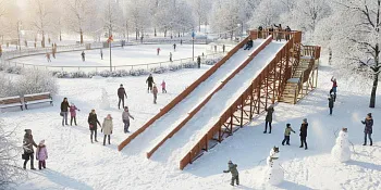 Зимняя горка Савушка Зима 12