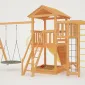 Детская площадка Савушка Мастер 3 с качелями Гнездо 1 метр