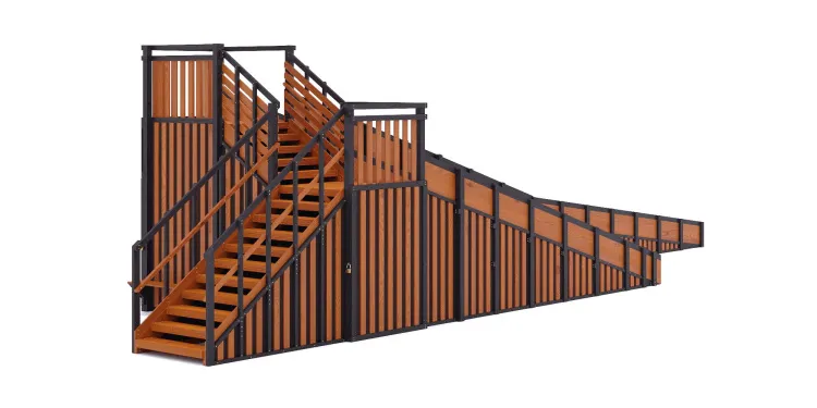 Зимняя горка Савушка Зима 14 (Black Edition) с местом для тюбингов