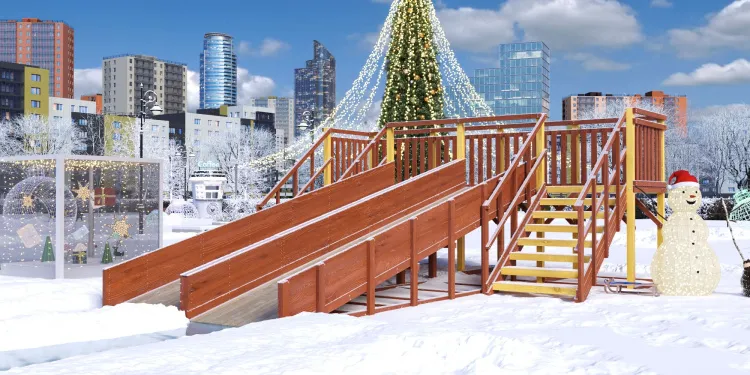 Зимняя горка Савушка Зима 4/1