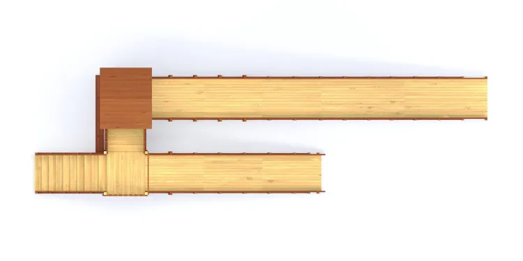 Зимняя горка Савушка Зима 14/1 с закрытыми фасадами и крышей