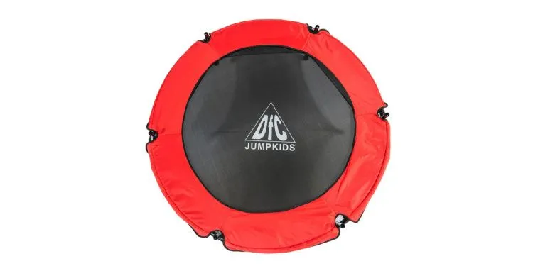 Батут DFC JUMP KIDS 55" (красный с желто-синими стойками)