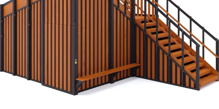 Зимняя горка Савушка Зима 14 (Black Edition) с местом для тюбингов