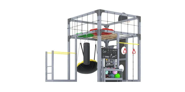 Детская площадка Савушка КУБ-1 (Серый) с подушками