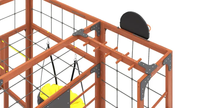 Детская площадка Савушка КУБ-2 (Махагон)