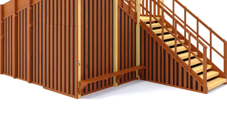 Зимняя горка Савушка Зима 14/1 с закрытыми фасадами и крышей