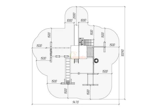 Детская площадка Савушка 2 (BLACK EDITION) Детская площадка Савушка 2 (BLACK EDITION)