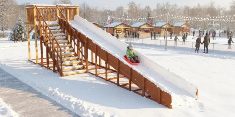 Зимняя горка Савушка Зима 8
