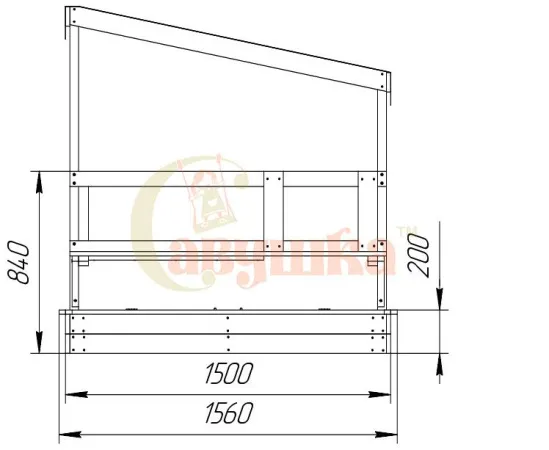Игровой комплекс Песочный дворик Савушка-1 Игровой комплекс Песочный дворик Савушка-1