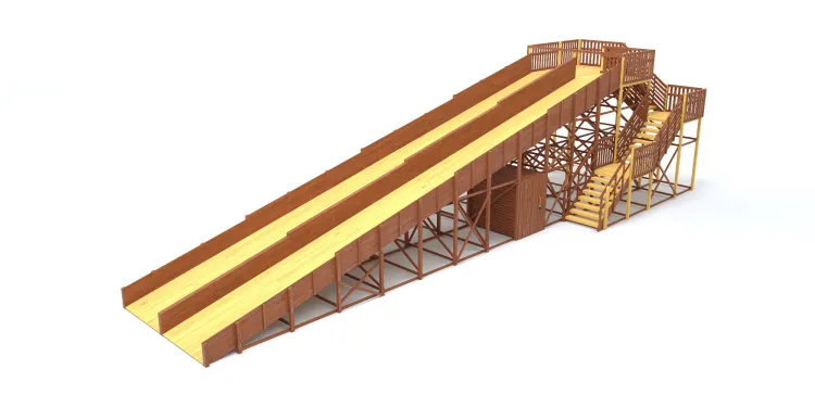 Зимняя горка Савушка Зима 12 с местом для хранения