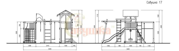 Детская площадка Савушка 4 Сезона 8