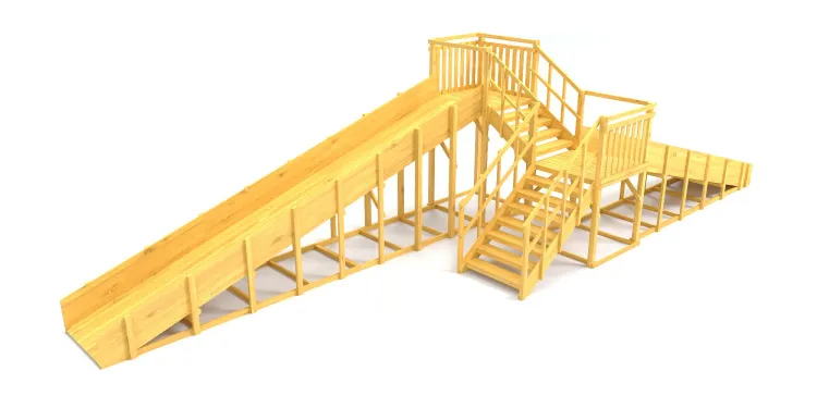 Зимняя горка Савушка Зима Wood 7/1