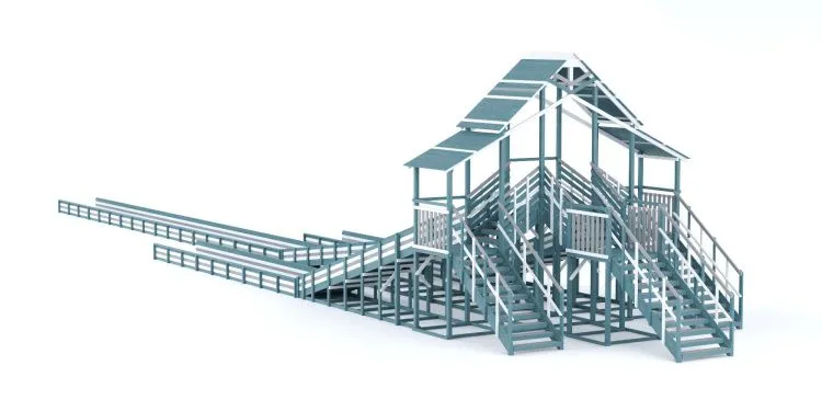 Зимняя горка Савушка Зима 11/1 (Серый Индиго)