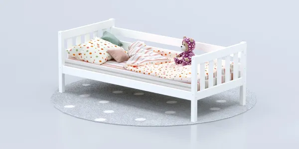 Кровать Савушка-06, 1-ярусная, 90х200, WHITE (белый) Кровать Савушка-06, 1-ярусная, 90х200, WHITE (белый)