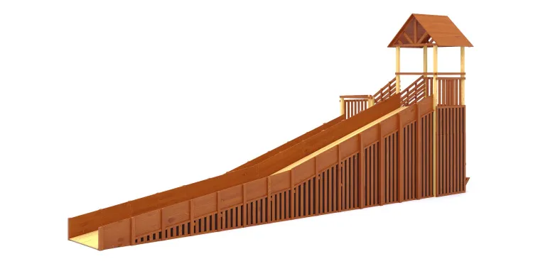 Зимняя горка Савушка Зима 14/1 с закрытыми фасадами и крышей