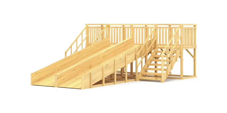 Зимняя горка Савушка Зима Wood 4/1