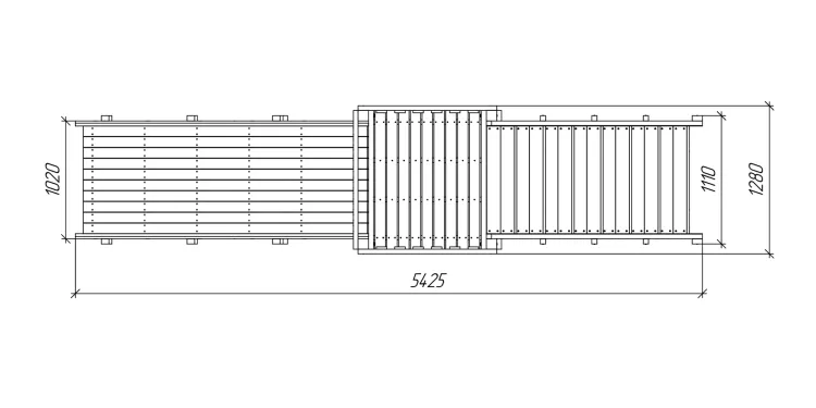 Зимняя горка Савушка Зима 2 (скат 3м)