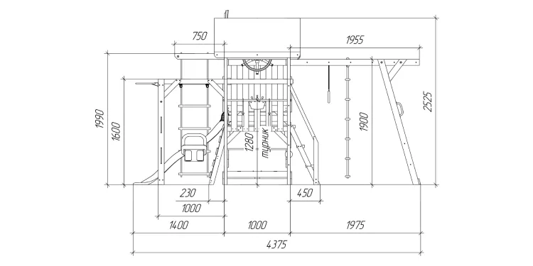 Детская площадка Савушка TooSun (Тусун) 14 (салатовый)