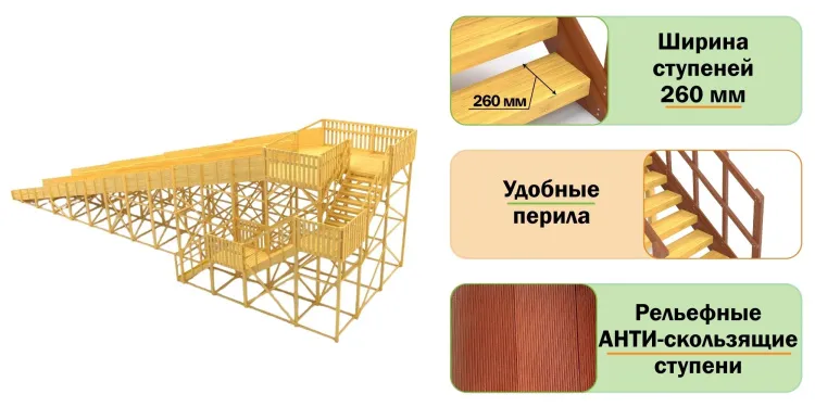 Зимняя горка Савушка Зима Wood 12 Зимняя горка Савушка Зима Wood 12