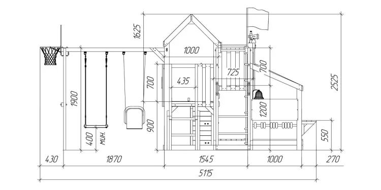 Детская площадка Савушка TooSun (Тусун) 9 (розовый)