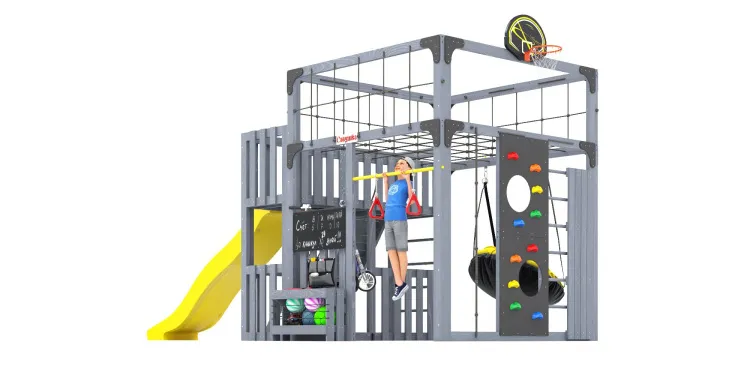 Детская площадка Савушка КУБ-3 (Серый)