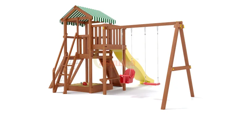 Детская площадка Савушка Мастер 2 (Махагон) Plus (горка 3 метра)