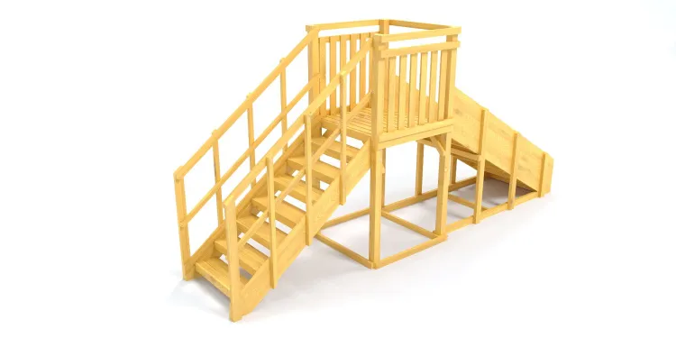 Зимняя горка Савушка Зима Wood 2 (скат 3м)