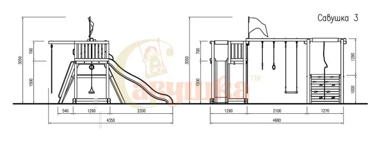 Детская площадка Савушка 3