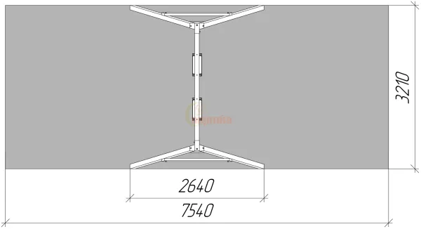 Качели "Сава" с качелями Гнездо (Махагон)