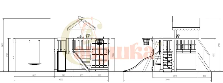 Детская площадка Савушка Baby play 15