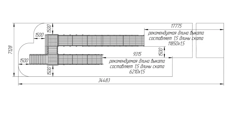 Зимняя горка Савушка Зима 14 с закрытыми фасадами
