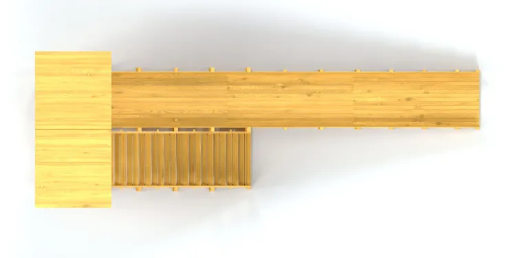 Зимняя горка Савушка Зима Wood 8/1