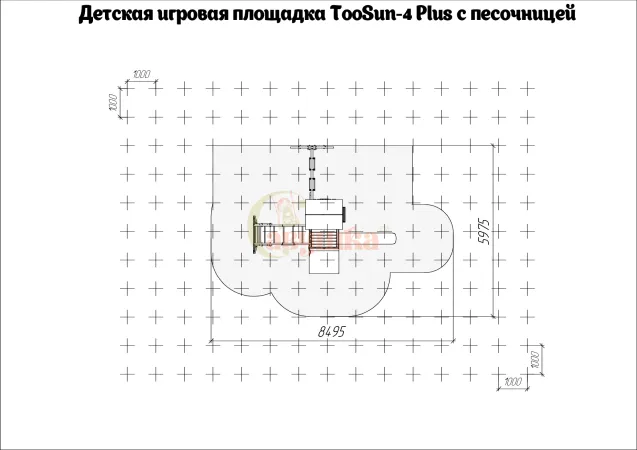Детская площадка Савушка TooSun (Тусун) 4 Plus с песочницей