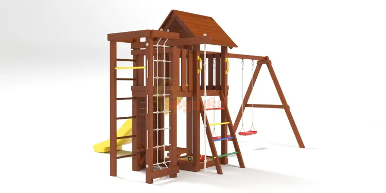 Детская площадка Савушка Мастер 10 (Махагон)