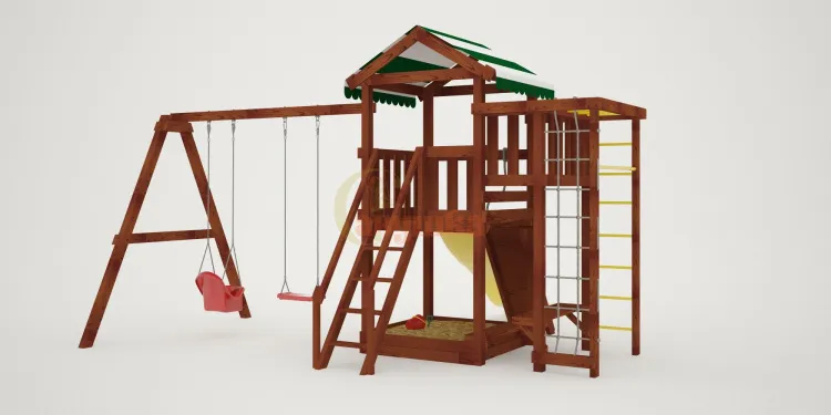 Детская площадка Савушка Мастер 3 (Махагон) 4 сезона Детская площадка Савушка Мастер 3 (Махагон) 4 сезона