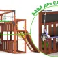 Детская площадка Савушка КУБ-3 (Махагон) с подушками
