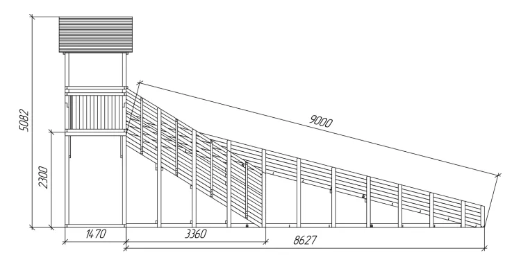 Зимняя горка Савушка Зима 8/1