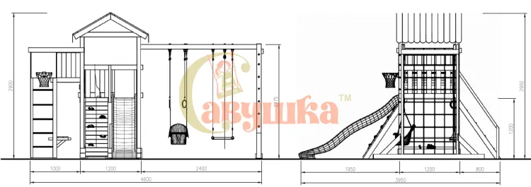 Детская площадка Савушка Мастер 4