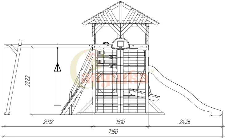 Детская площадка Савушка PlayHouse-2