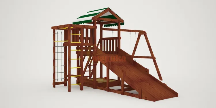 Детская площадка Савушка Мастер 3 (Махагон) 4 сезона Детская площадка Савушка Мастер 3 (Махагон) 4 сезона