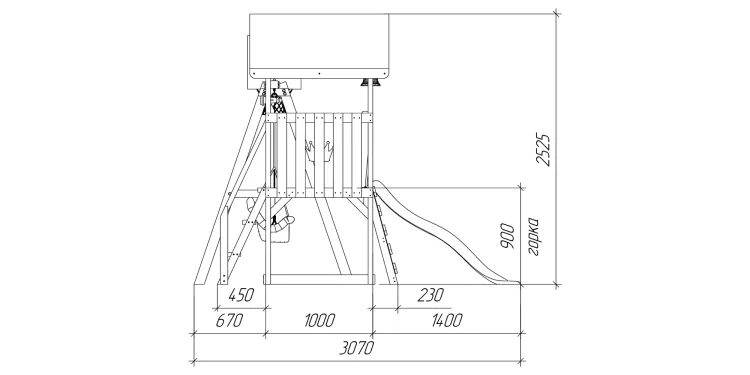 Детская площадка Савушка TooSun (Тусун) 11 (синий)