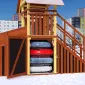 Зимняя горка Савушка Зима 4/2 с местом для хранения
