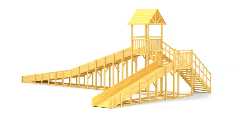 Зимняя горка Савушка Зима Wood 10