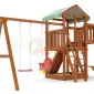 Детская площадка Савушка Мастер 3 (Махагон) Plus (горка 3 метра)