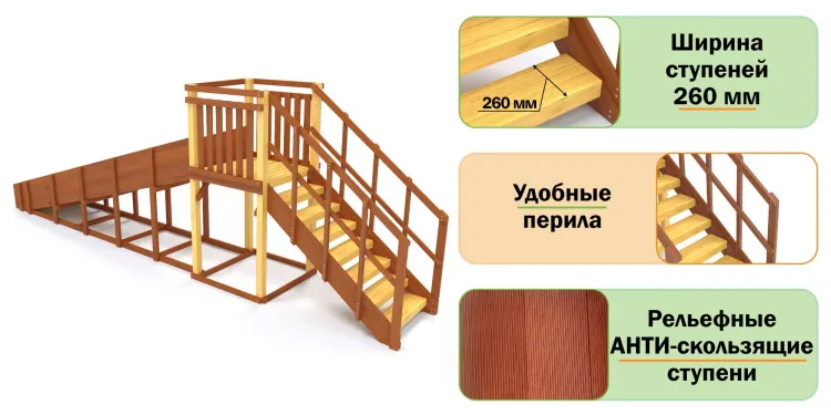 Зимняя горка Савушка Зима 2 (скат 5м) Зимняя горка Савушка Зима 2 (скат 5м)