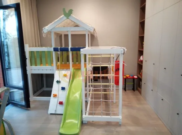 Игровой комплекс Савушка Baby 4 оливковый