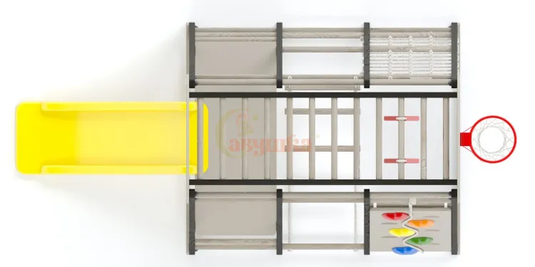 Детская игровая площадка Савушка Непоседа 2 nero-cappucino